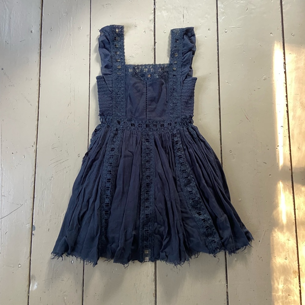 Black lace Free People dress